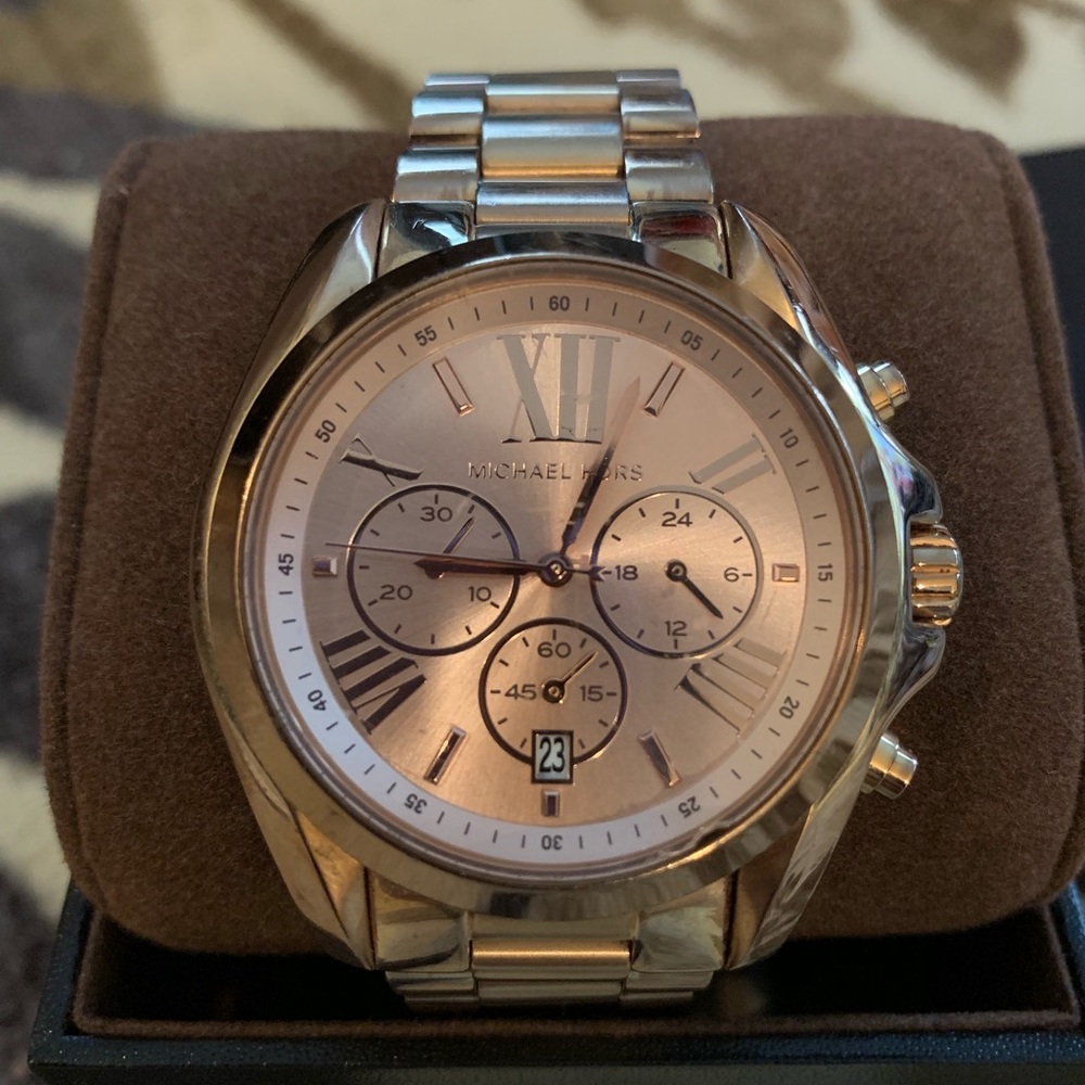 Michael Kors Bradshaw Rose Gold-Tone Watch